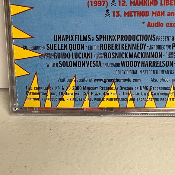 Vintage 2000 Grass The Soundtrack CD New Motion Picture 420 - Picture 5 of 12